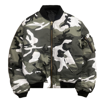 MA-1 CAMO GRAY BOMBER JACKET