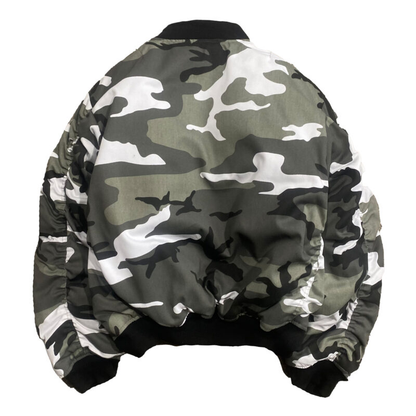 MA-1 CAMO GRAY BOMBER JACKET