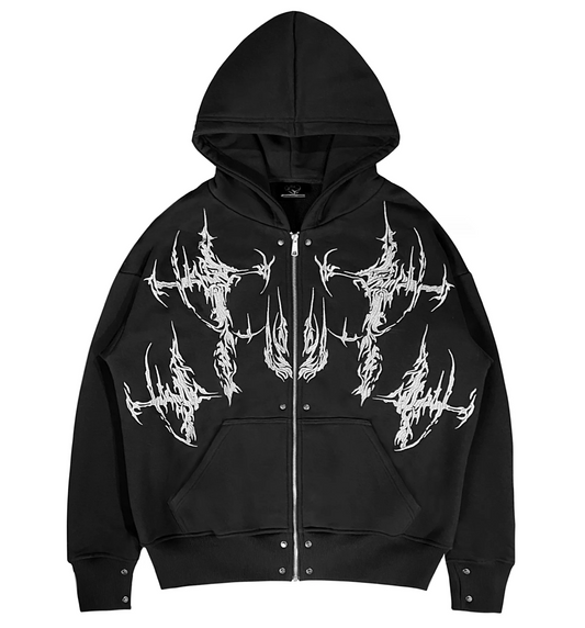 FUSION NEOTRIBAL 2.0 SILVER HOODIE