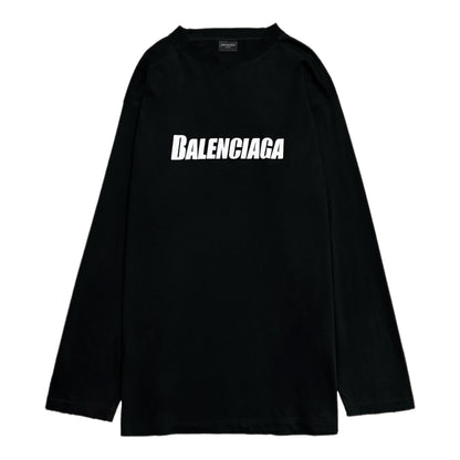 Balenciaga Logo-Print Long Sleeve