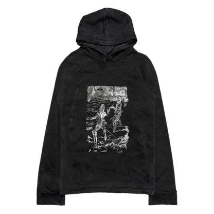 «Three Musketeers» Painted Distressed Fume Hoodie