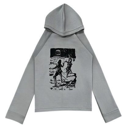 «Three Musketeers» Light Grey Hoodie