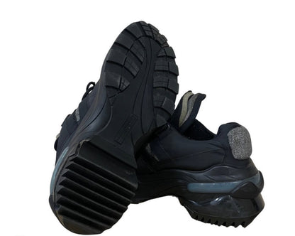 RETRO FIT BLACK NYLON SNEACKERS