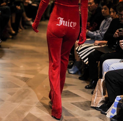 JUICY COUTURE VETEMENTS RUNWAY RED TRACK PANTS