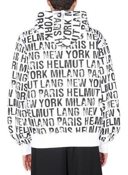 Helmut Lang Sweatshirt With All Over Logo Print