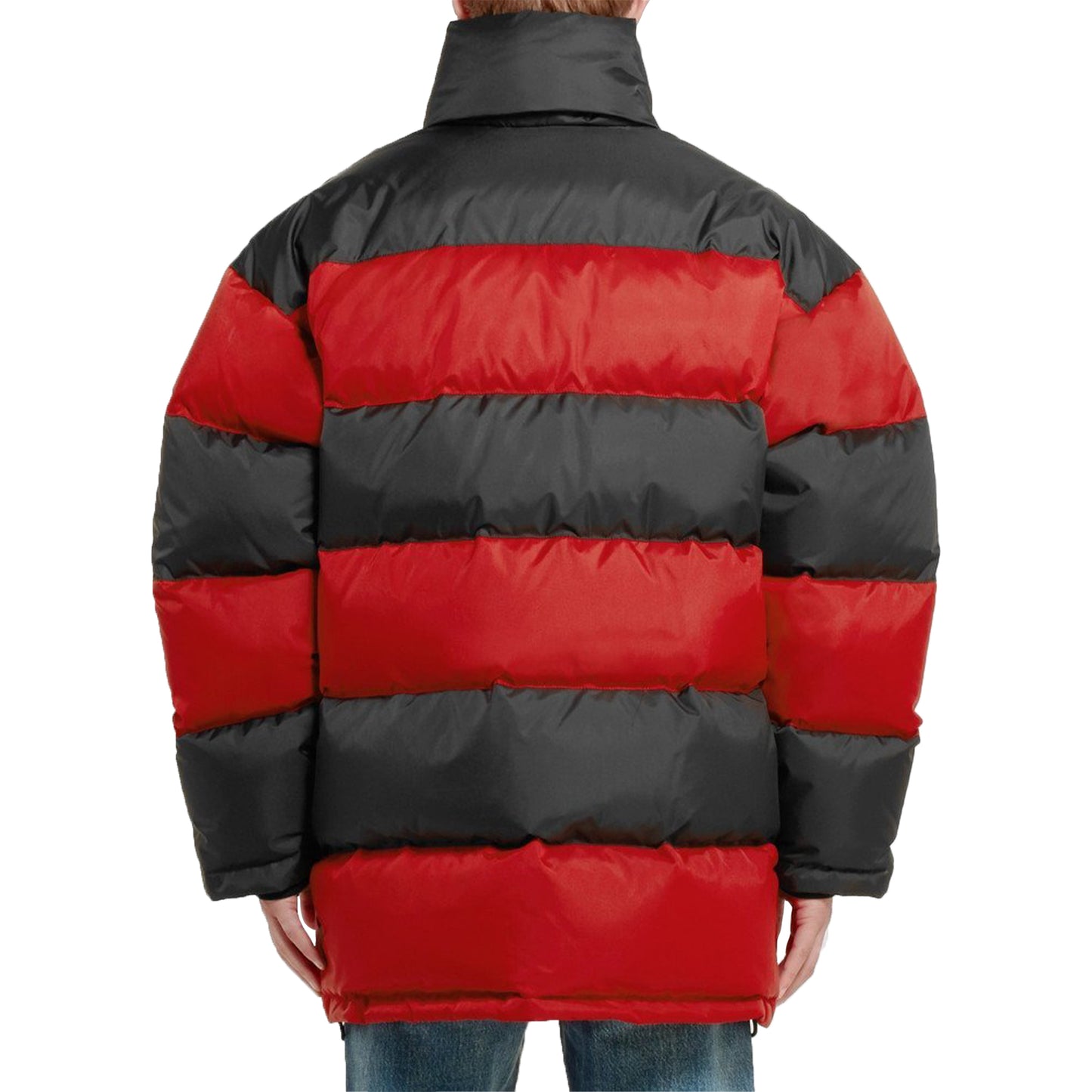 Balenciaga Oversized Striped Quilted Shell Down Jacket