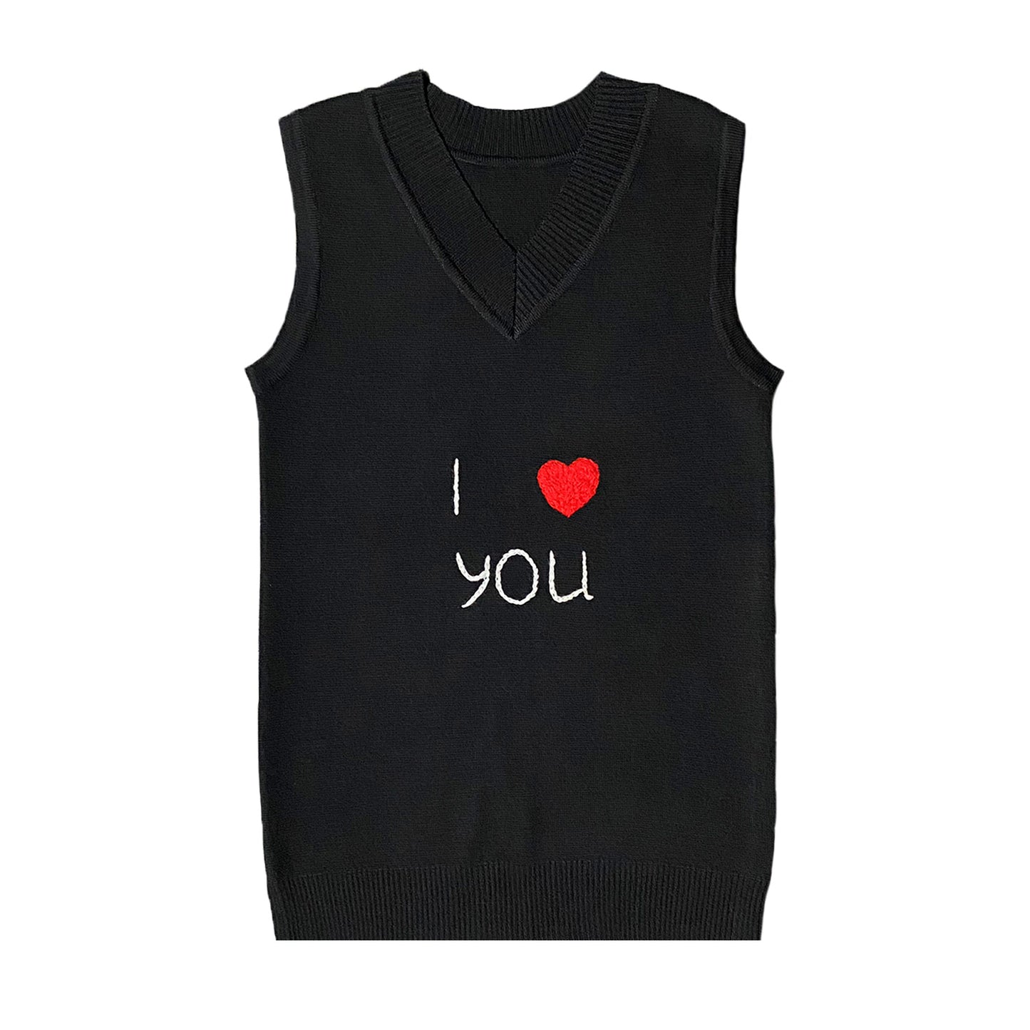 'I Love You' KNITTED VEST