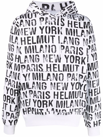 Helmut Lang Sweatshirt With All Over Logo Print